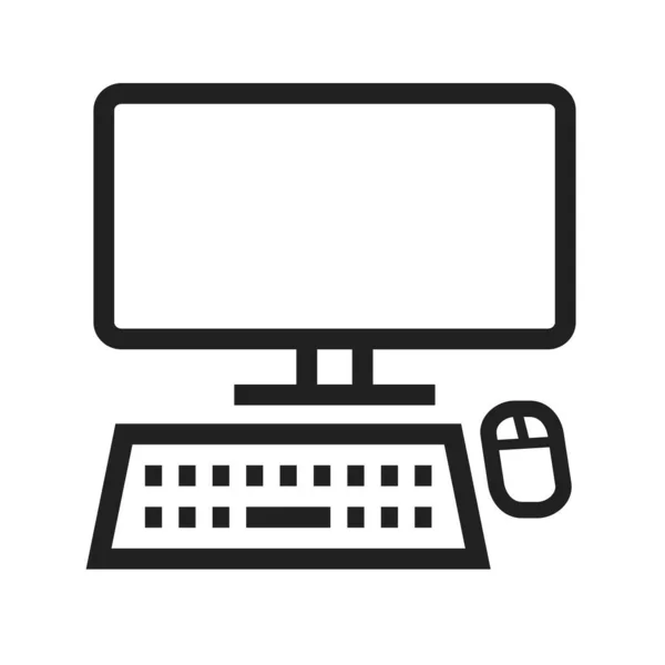 Laptop Komputer Obrazowanie Wektorowe Ikony Biznesowej Może Być Również Wykorzystywany — Wektor stockowy