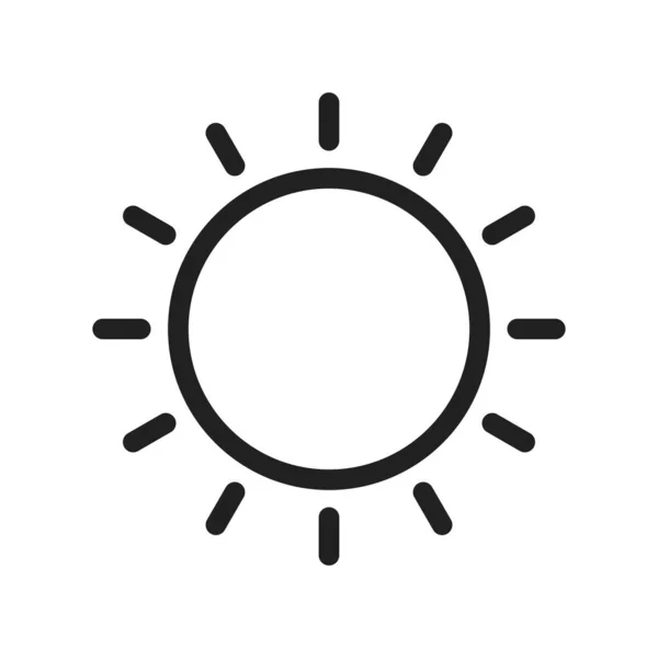 Sol Rayos Imagen Vectorial Icono Naturaleza También Puede Utilizar Para — Vector de stock