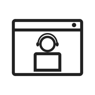 Video, sohbet, internet simgesi vektör görüntüsü. Pazarlama için de kullanılabilir. Mobil uygulamalar, web uygulamaları ve yazdırma ortamları için elverişli.