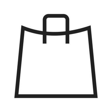 Mağaza, alışveriş, torba ikonu vektör görüntüsü. Pazarlama için de kullanılabilir. Web uygulamalarında, mobil uygulamalarda ve yazdırma ortamlarında kullanılabilir.
