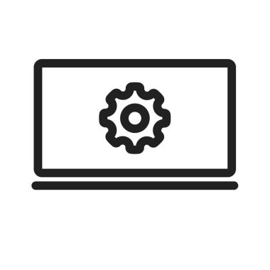 Ayarlar, uygulama, kontrol simgesi vektör resmi. Pazarlama için de kullanılabilir. Web uygulamalarında, mobil uygulamalarda ve yazdırma ortamlarında kullanılabilir
