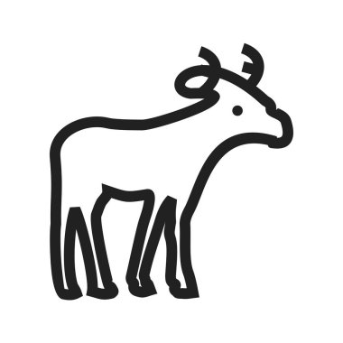 Kış, geyik, geyik ikonu vektör görüntüsü. Kış için de kullanılabilir. Web uygulamalarında, mobil uygulamalarda ve yazdırma ortamlarında kullanılabilir.