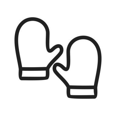 Deri, eldiven, kış ikonu vektör görüntüsü. Kış için de kullanılabilir. Mobil uygulamalar, web uygulamaları ve yazdırma ortamları için elverişli.