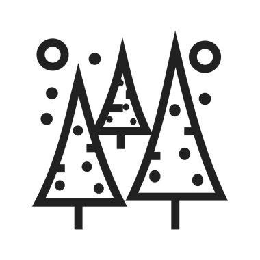 Kar, ağaç, tepe ikonu vektör görüntüsü. Kış için de kullanılabilir. Web uygulamalarında, mobil uygulamalarda ve yazdırma ortamlarında kullanılabilir.