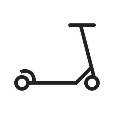 Scootie, oyuncak, karikatür ikon vektör görüntüsü. Bebek için de kullanılabilir. Mobil uygulamalar, web uygulamaları ve yazdırma ortamları için elverişli.