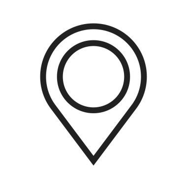 İşaret, pim, konum simgesi vektör görüntüsü. Haritalar ve navigasyon için de kullanılabilir. Web uygulamalarında, mobil uygulamalarda ve yazdırma ortamlarında kullanılabilir.