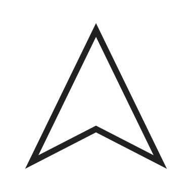 İşaretleyici, ok, harita simgesi vektör görüntüsü. Haritalar ve navigasyon için de kullanılabilir. Mobil uygulamalar, web uygulamaları ve yazdırma ortamları için elverişli.