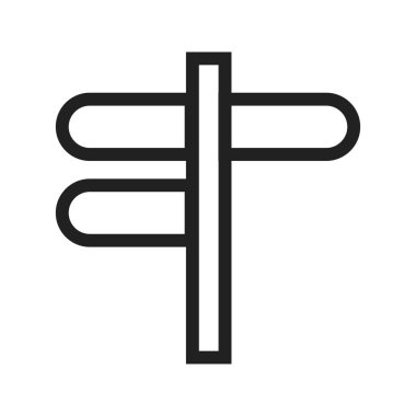 İşaret, sokak, yol simgesi vektör görüntüsü. Haritalar ve navigasyon için de kullanılabilir. Mobil uygulamalar, web uygulamaları ve yazdırma ortamları için elverişli.