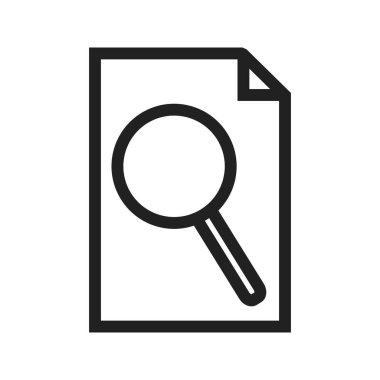 Yazıcı, önizleme, rapor simge vektör görüntüsü. Metin düzenleme için de kullanılabilir. Mobil uygulamalar, web uygulamaları ve yazdırma ortamları için elverişli.