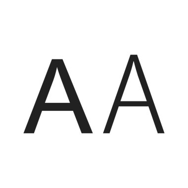 Metin, yazı, yazı tipi simgesi vektör resmi. Metin düzenleme için de kullanılabilir. Web uygulamalarında, mobil uygulamalarda ve yazdırma ortamlarında kullanılabilir.