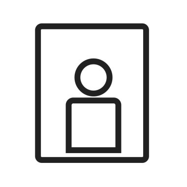 Portre, görüntü, kamera ikonu vektör görüntüsü. Resim düzenleme için de kullanılabilir. Web uygulamalarında, mobil uygulamalarda ve yazdırma ortamlarında kullanılabilir.