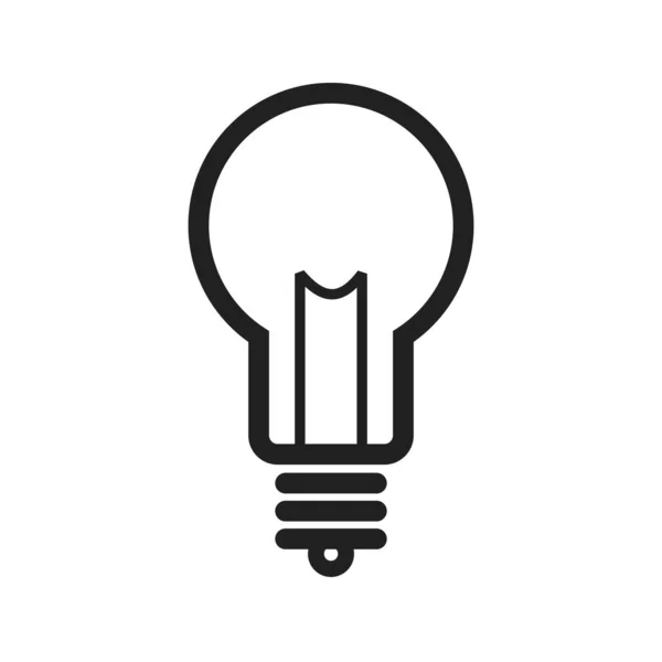 Lampa Idé Kreativ Ikon Vektor Image Can Också Användas För — Stock vektor