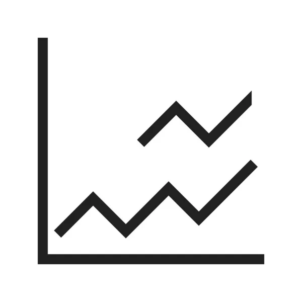 Gráfico Linha Imagem Vetorial Ícone Mercado Também Pode Ser Usado —  Vetores de Stock