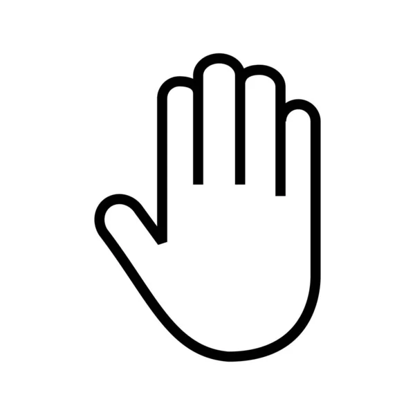 Stój Ręka Podpisz Obrazek Wektora Może Być Również Wykorzystywany Celów — Wektor stockowy