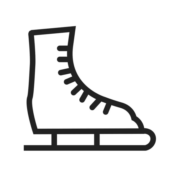 Ice Skate Sníh Ikona Vektor Obraz Lze Použít Zimě Vhodné — Stockový vektor