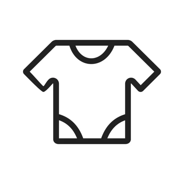 Baby Shirt Clothes Icon Vector Image Can Also Used Baby — Stock Vector