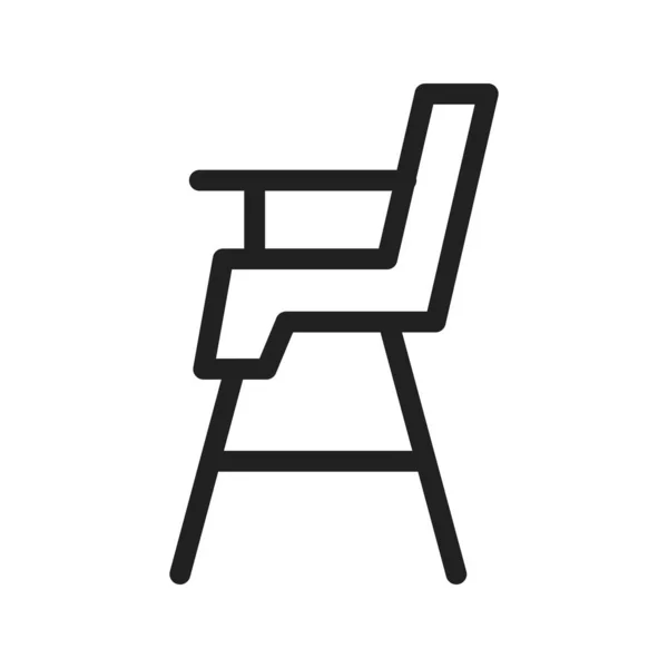Sandalye Otur Bebek Ikon Vektör Görüntüsü Bebek Için Kullanılabilir Mobil — Stok Vektör