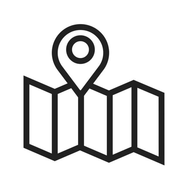 Mappa Navigazione Icona Destinazione Immagine Vettoriale Può Essere Utilizzato Anche — Vettoriale Stock