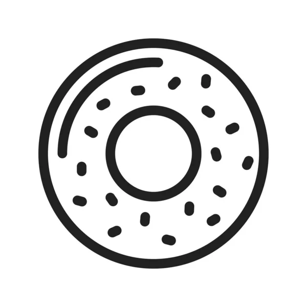 Donut Padaria Imagem Vetor Ícone Doce Também Pode Ser Usado — Vetor de Stock