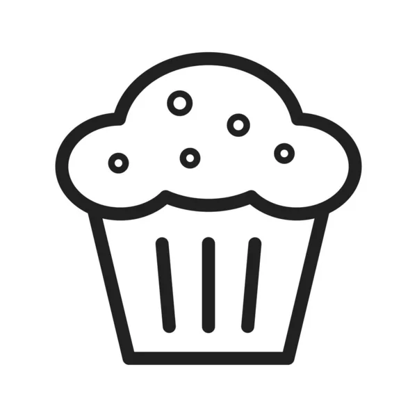 Muffin Pastry Sweet Icon Vector Image Can Also Used Bakery — Stock Vector