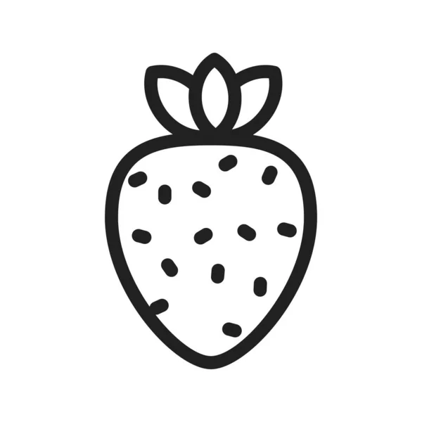 Erdbeere Obst Bäckereisymbole Kann Auch Zum Backen Verwendet Werden Geeignet — Stockvektor