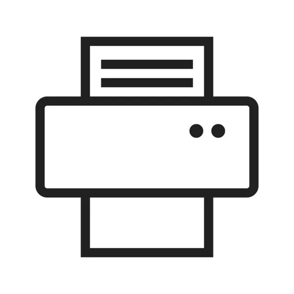 Tiskárna Pohled Vektor Ikon Papíru Lze Také Použít Pro Editaci — Stockový vektor