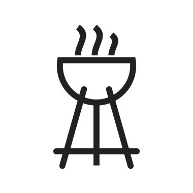 Yemek pişirme, kamp yapma, ikon vektör görüntüsünü ateşleme. Açık hava eğlencesi için de kullanılabilir. Web uygulamalarında, mobil uygulamalarda ve yazdırma ortamlarında kullanılabilir.