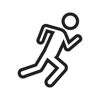 Maraton, koş, insanlar ikon vektör görüntüsü. Açık hava eğlencesi için de kullanılabilir. Web uygulamalarında, mobil uygulamalarda ve yazdırma ortamlarında kullanılabilir.