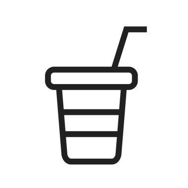 Meyve suyu, bardak, plastik ikon vektör görüntüsü. Açık hava eğlencesi için de kullanılabilir. Web uygulamalarında, mobil uygulamalarda ve yazdırma ortamlarında kullanılabilir