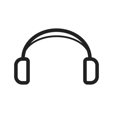 Kulaklık, ses, kulaklık ikon vektör görüntüsü. Hipster için de kullanılabilir. Web uygulamalarında, mobil uygulamalarda ve yazdırma ortamlarında kullanılabilir.