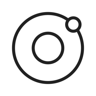 Yörünge, güneş, dünya ikon vektör görüntüsü. Astronomi için de kullanılabilir. Web uygulamalarında, mobil uygulamalarda ve yazdırma ortamlarında kullanılabilir.