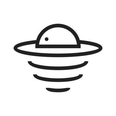 Uzay, mekik, roket ikonu vektör görüntüsü. Astronomi için de kullanılabilir. Web uygulamalarında, mobil uygulamalarda ve yazdırma ortamlarında kullanılabilir.