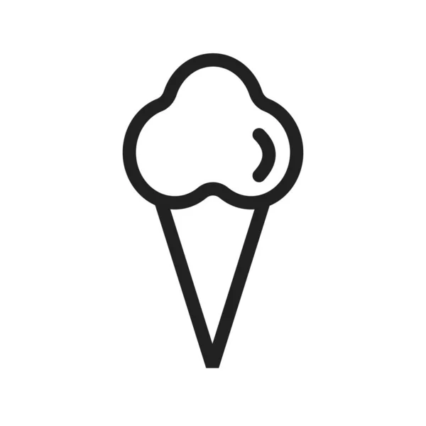 Морозиво Морозиво Конус Векторне Зображення Також Може Використовуватися Веселощів Відкритому — стоковий вектор