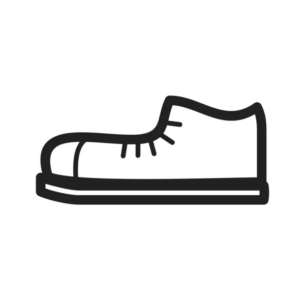 Schoenen Hardlopen Schoen Pictogram Vector Beeld Kan Ook Worden Gebruikt — Stockvector