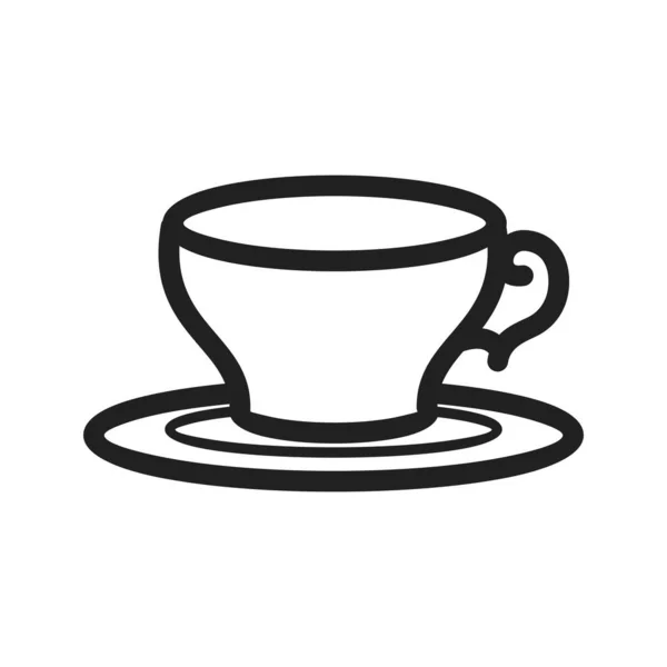 Chá Xícara Imagem Vetorial Ícone Quente Também Pode Ser Usado — Vetor de Stock