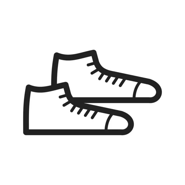 Shoes Sneakers Shoe Icon Vector Image Can Also Used Hipster — Stock Vector