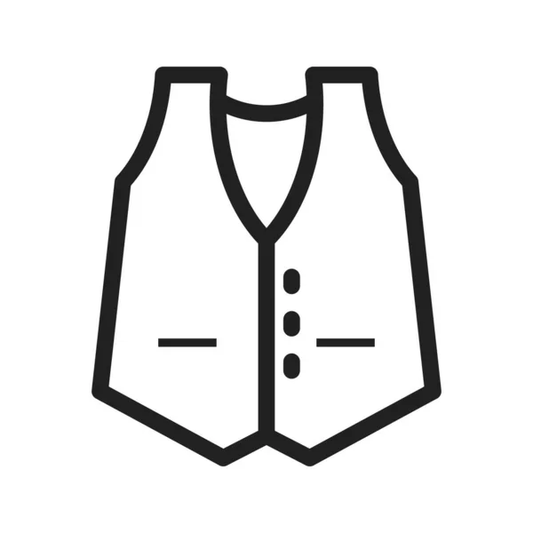 Cuero Chaqueta Imagen Vectorial Icono Moda También Puede Utilizar Para — Vector de stock