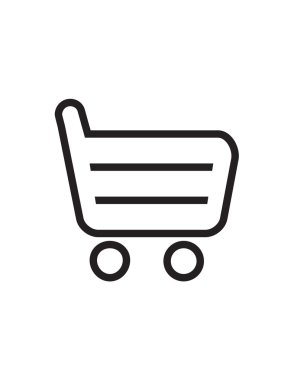 Alışveriş sepeti siyah simgesi