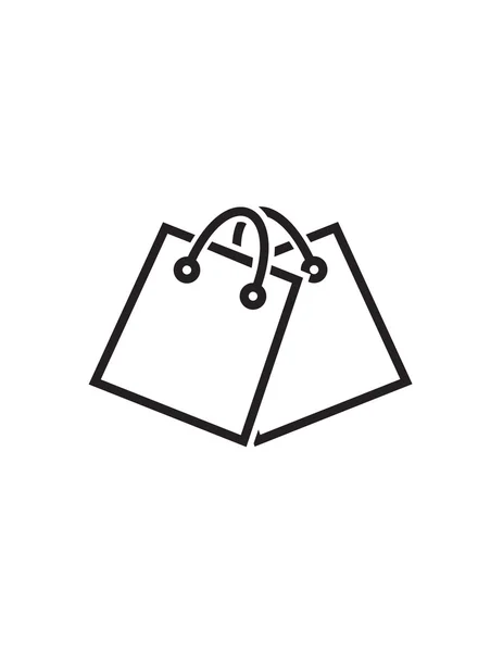 Черный значок Shopping Bags — стоковый вектор