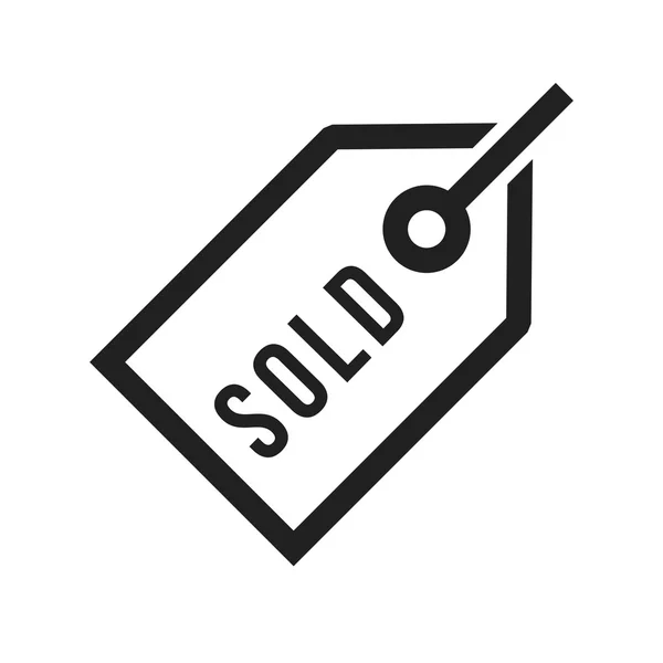 Sold Tag — Stock Vector