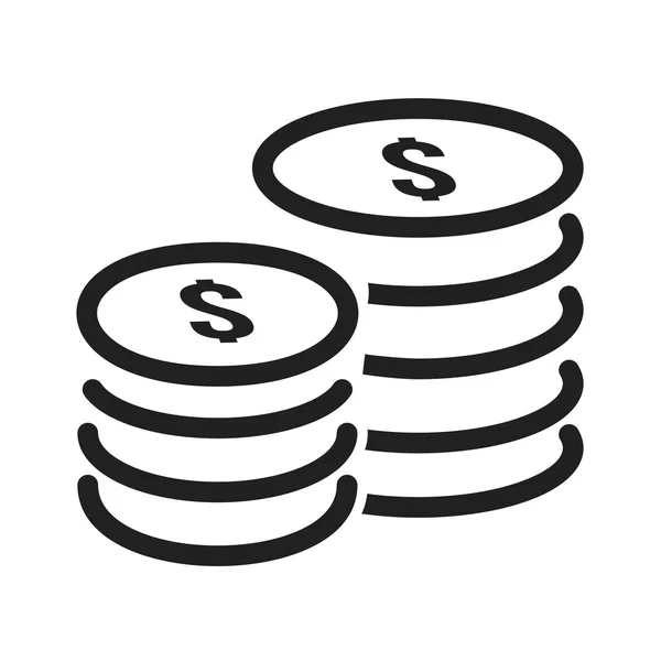 Hromada mincí — Stockový vektor