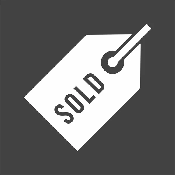 Sold Tag — Stock Vector