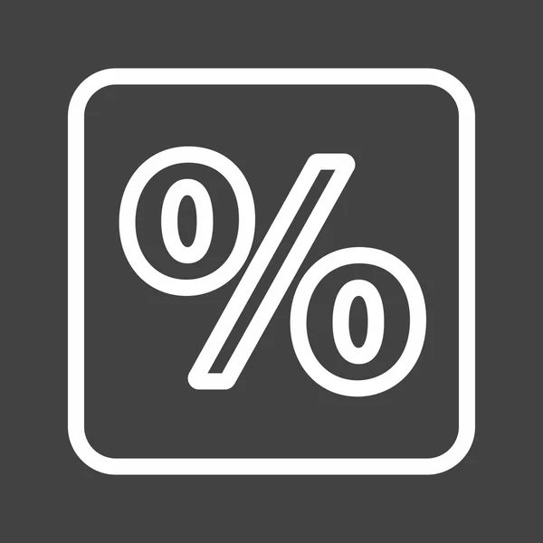 Percentuale in% — Vettoriale Stock