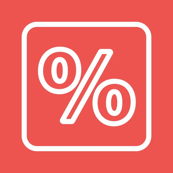 Percentuale in% — Vettoriale Stock