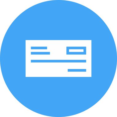 Cheque, receipt icon