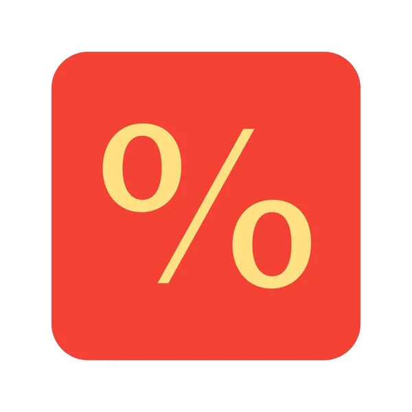 Percentuale in% — Vettoriale Stock
