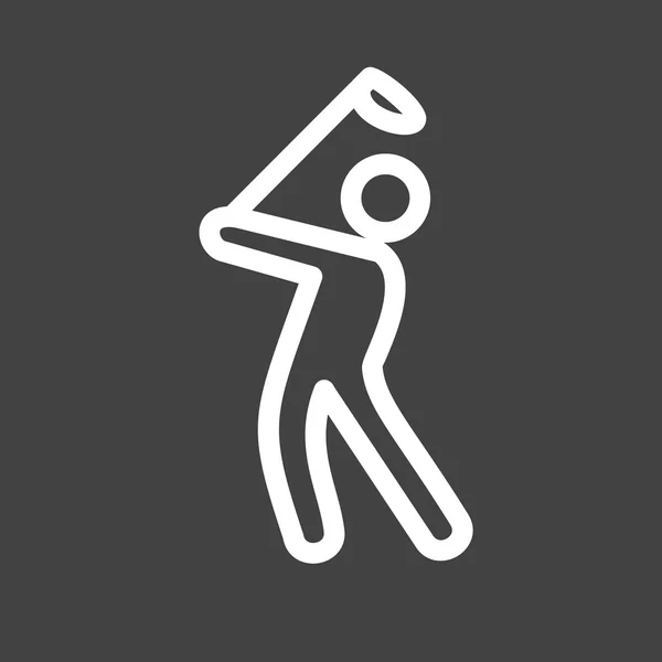 Golfspeler — Stockvector