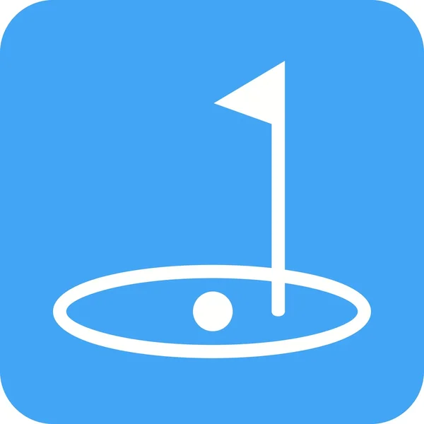 Golf Post, icono del deporte — Vector de stock