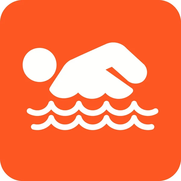 Swimming Person — Stock Vector