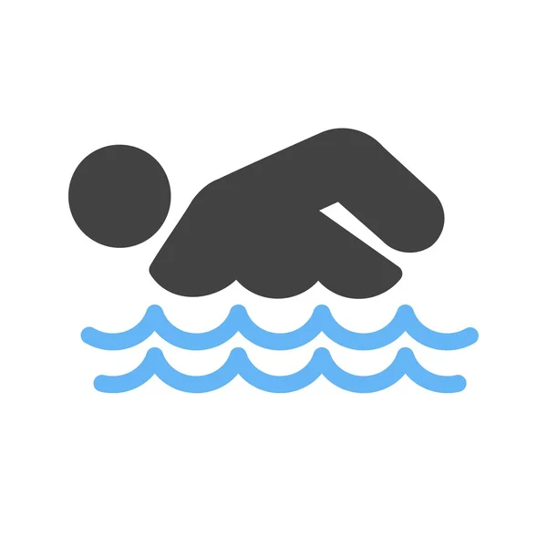 Zwemmen persoon — Stockvector